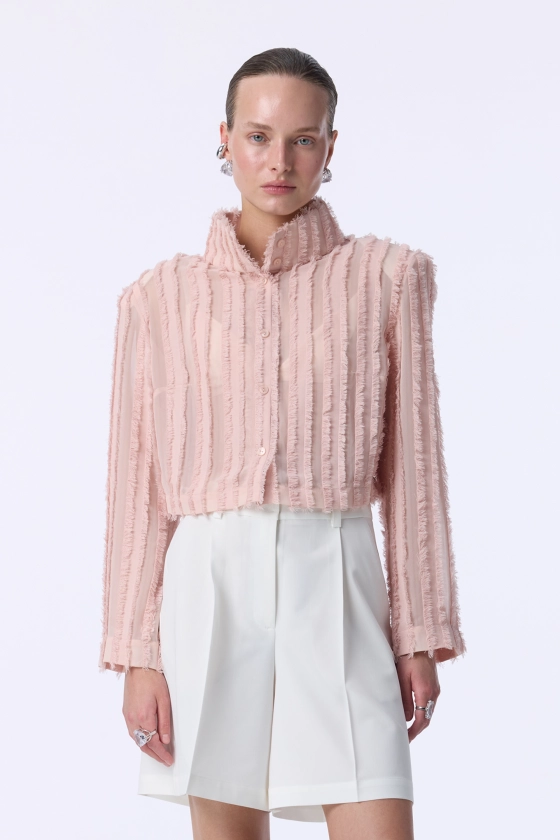 Fringe shirt-jacket - photo 3