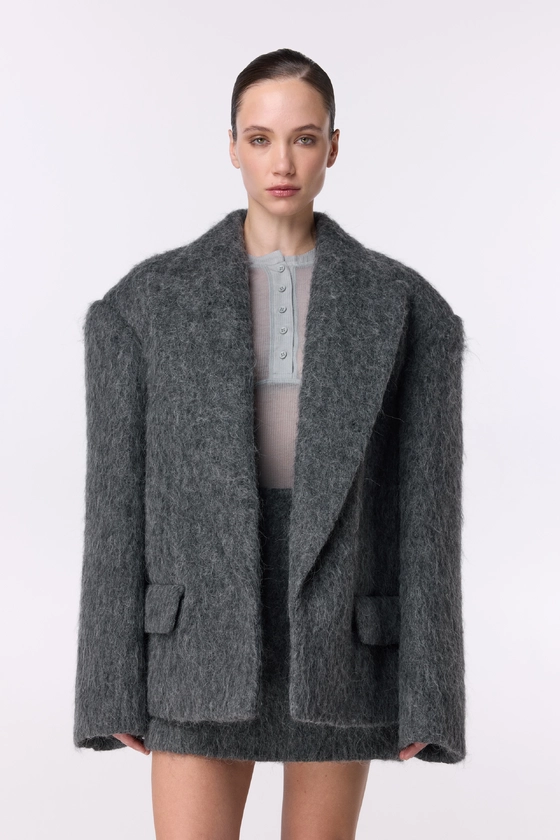 Soft alpaca coat-jacket - photo 3