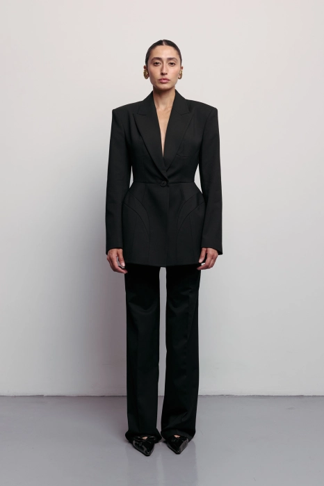 Noir cotton blazer