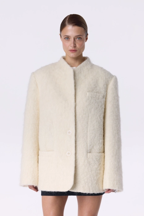 Lucid alpaca coat-jacket