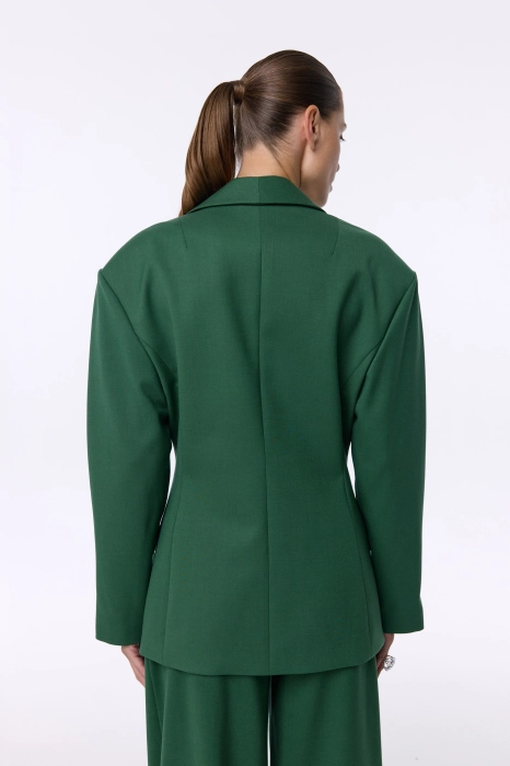 Fitted wool blazer