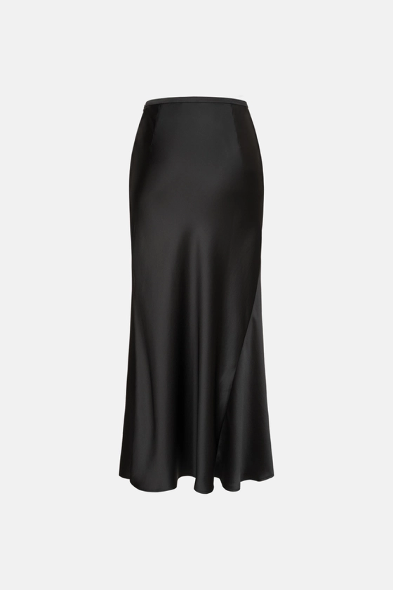 Satin midi skirt - photo 2