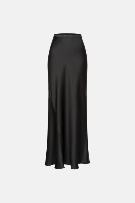 Satin maxi skirt
