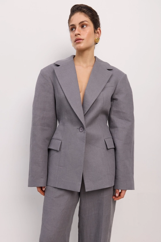 Hourglass linen blazer - photo 3