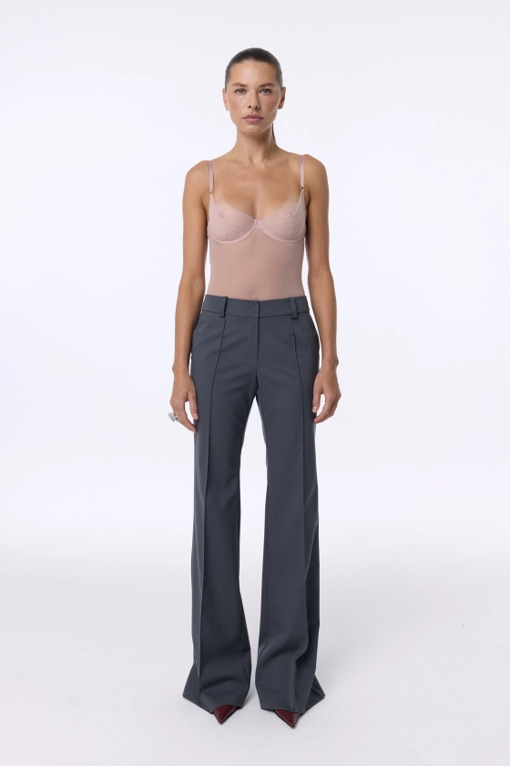 Bell bottom woolen trousers - photo 3