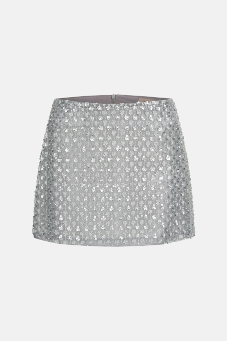Shiny mini skirt