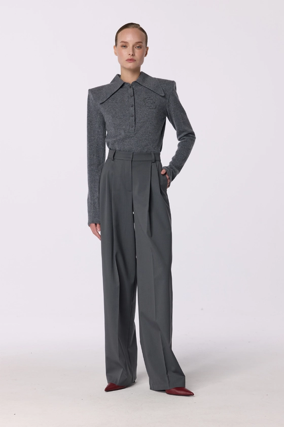 Relaxed wool pants - photo 3
