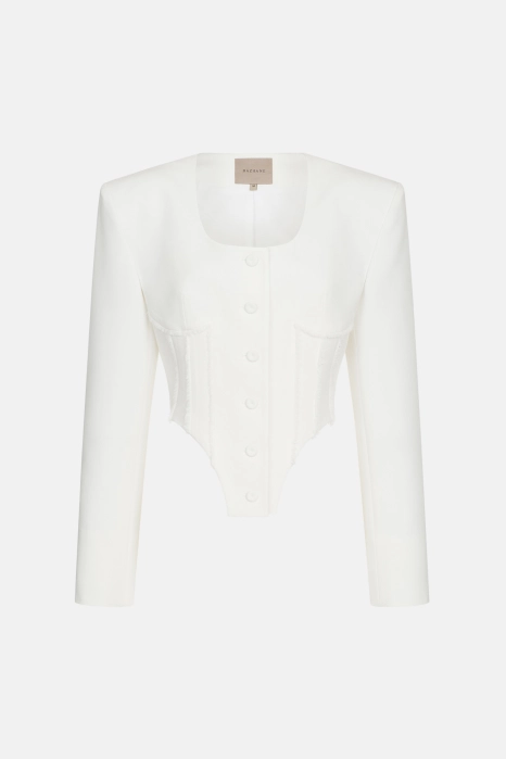 Corset cotton blazer