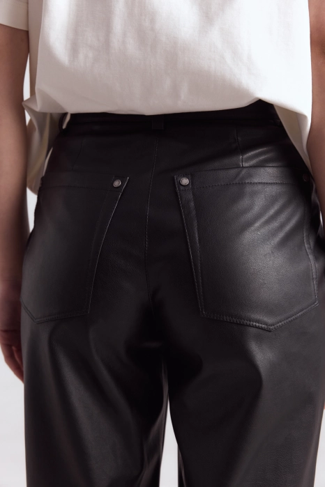 Pants made of eco-leather