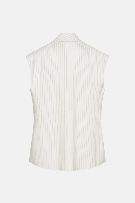 Linen oversized vest