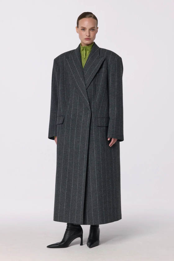 Oversized straight-cut coat - photo 3