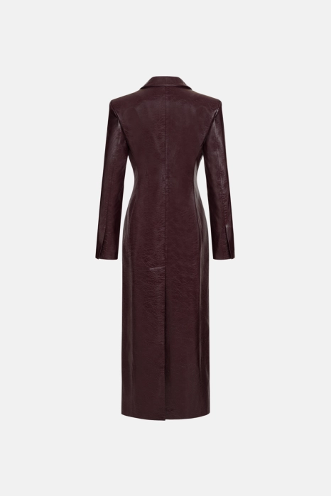 Eco-leather trench
