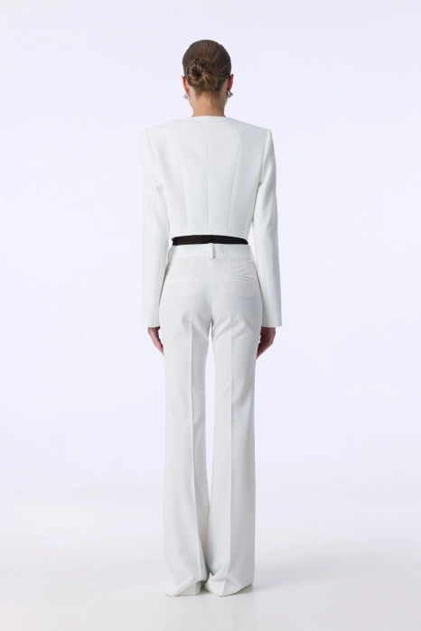Bell bottom cotton trousers