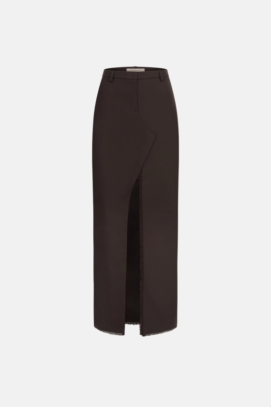 Maxi skirt with a slit - photo 1