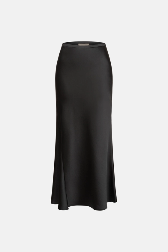 Satin midi skirt - photo 1