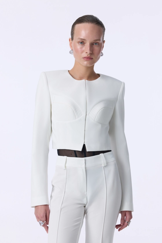 Rose cotton blazer - photo 3