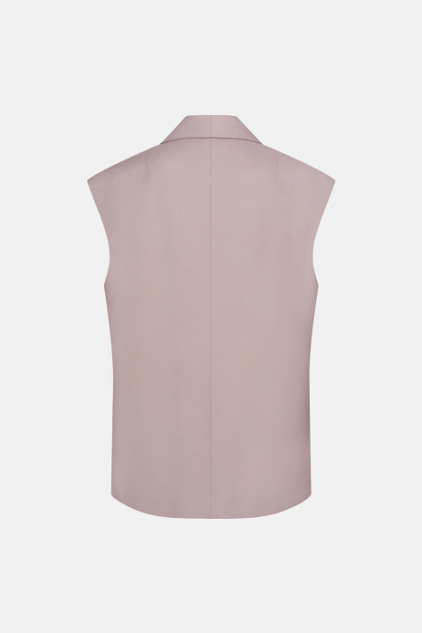 Oversized cotton vest