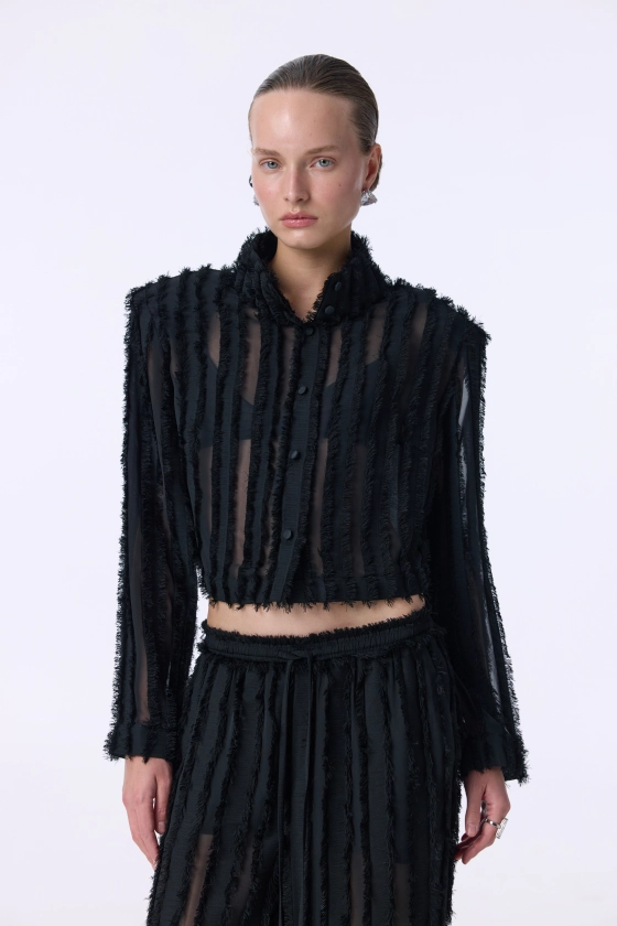Fringe shirt-jacket - photo 3
