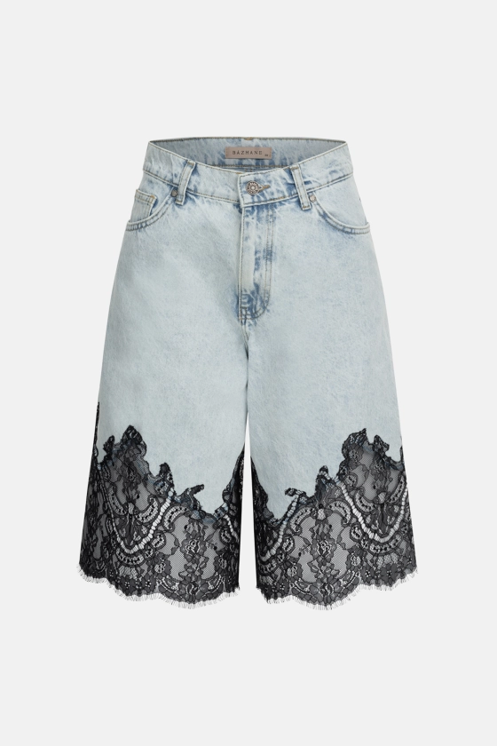 Lace Reveal Denim shorts - photo 1