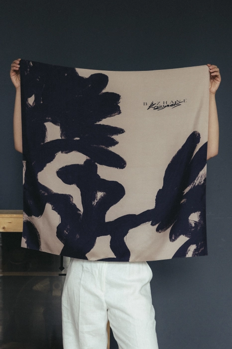 Shawl Bazhane & Kozynets Chrysanthemum Noir