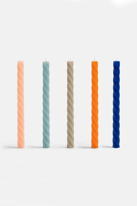 Candle marshmallow light blue