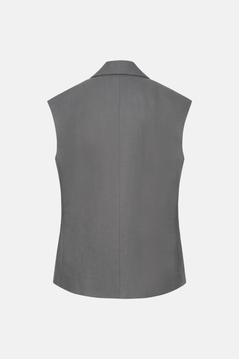 Linen oversized vest