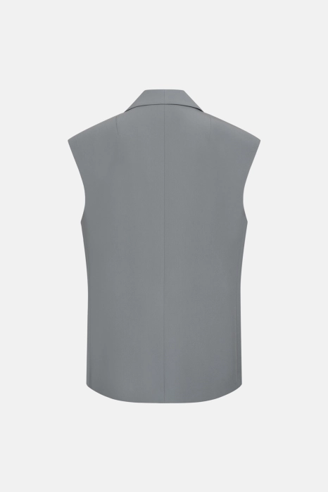Oversized cotton vest