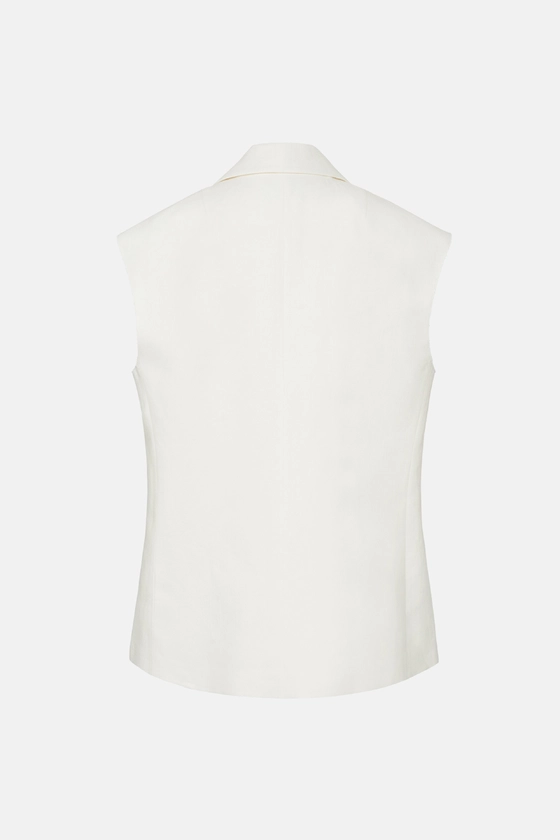 Linen oversized vest - photo 2
