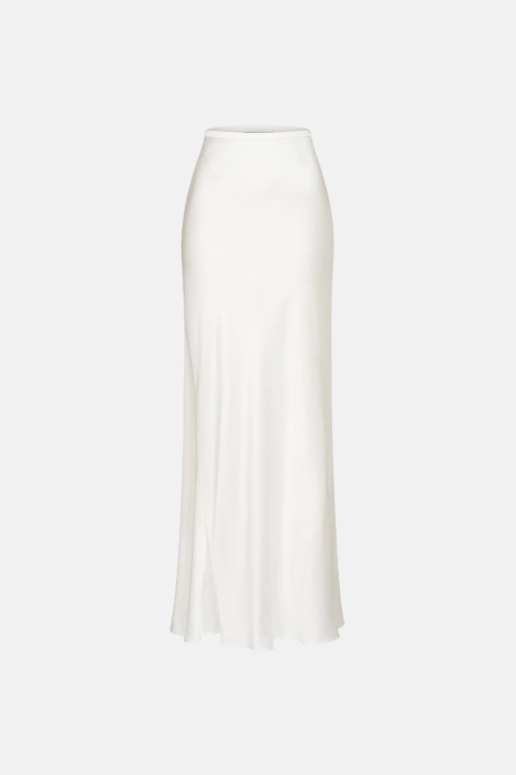 Satin maxi skirt