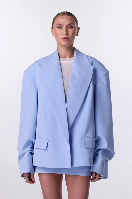 Жакет котоновий зі збіркою на рукаві Жакет котоновий зі збіркою на рукаві