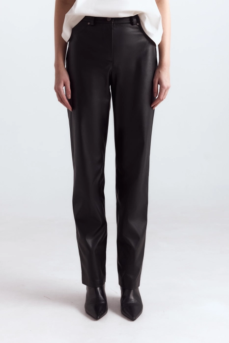 Pants made of eco-leather