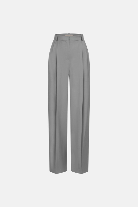 Relaxed wool pants