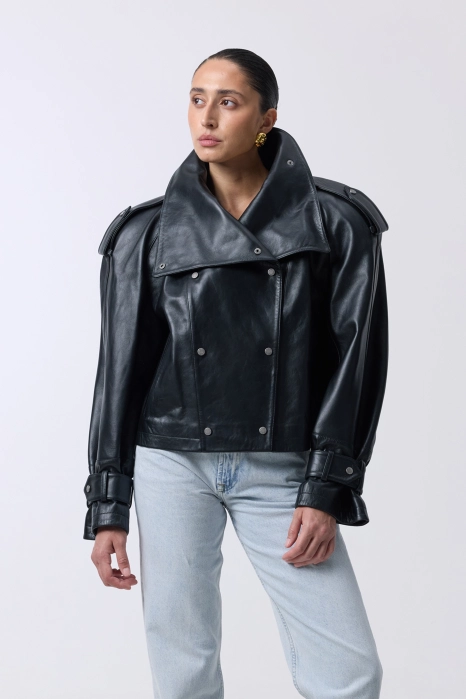 Hoof leather jacket