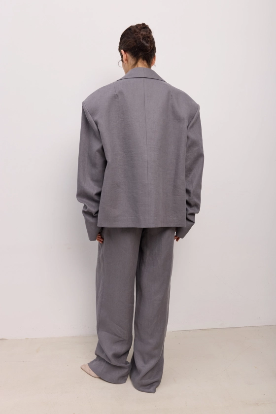 Relaxed linen trousers - photo 4