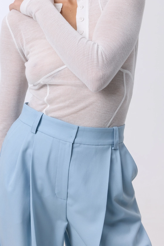 Relaxed wool pants - photo 5