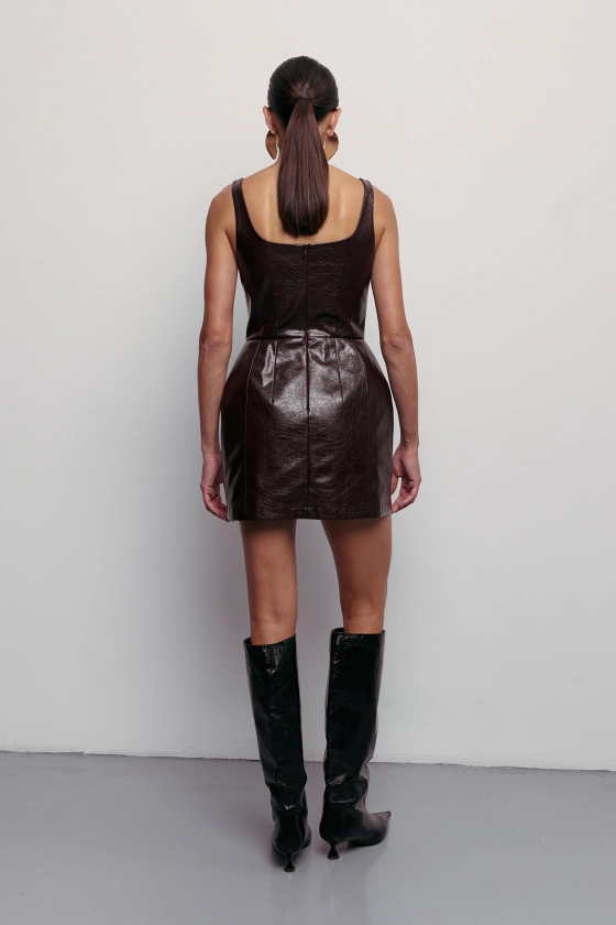 Vinous mini dress - photo 4