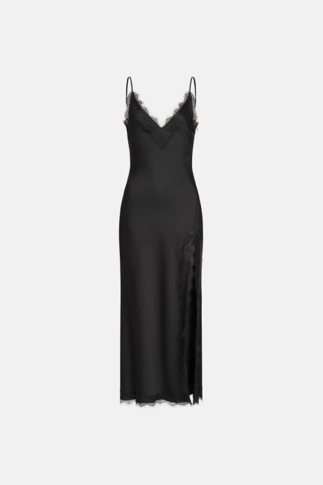 Maxi dress with lace
