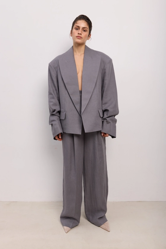 Relaxed linen trousers - photo 3