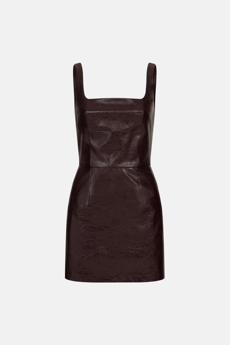 Vinous mini dress