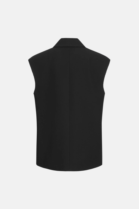 Oversized cotton vest
