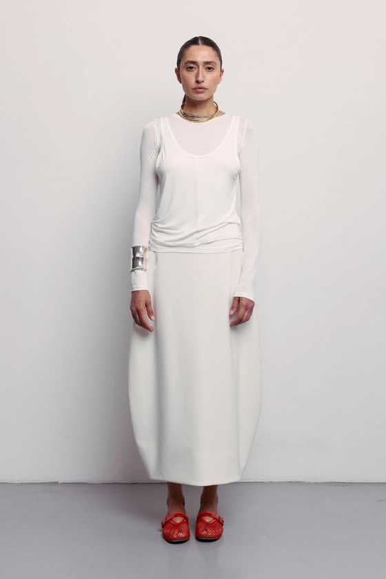 Woolen O skirt - photo 3
