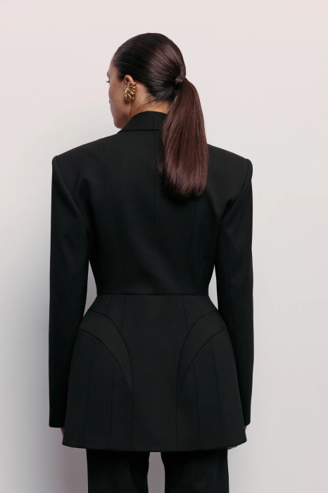 Noir cotton blazer