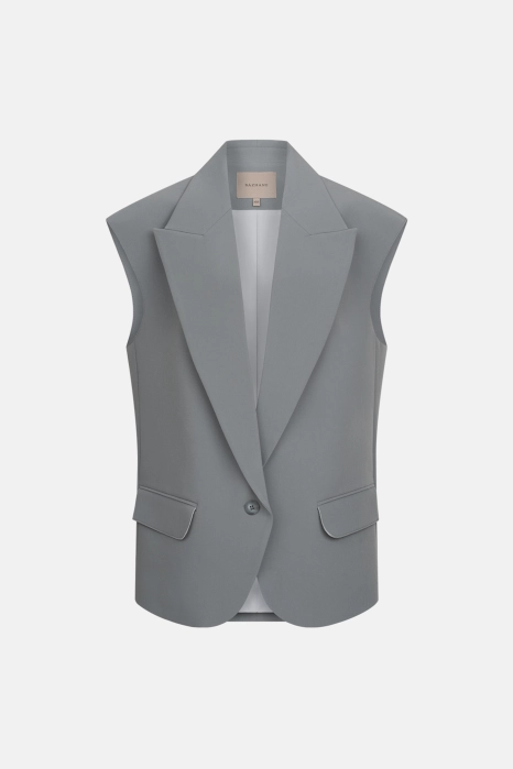 Oversized cotton vest