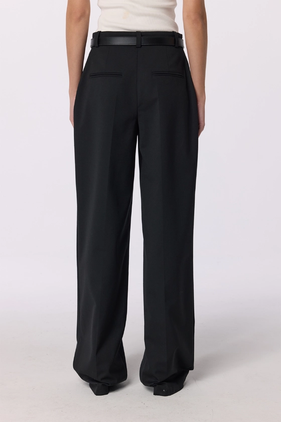 Mid-rise wool trousers with a crease - photo 4
