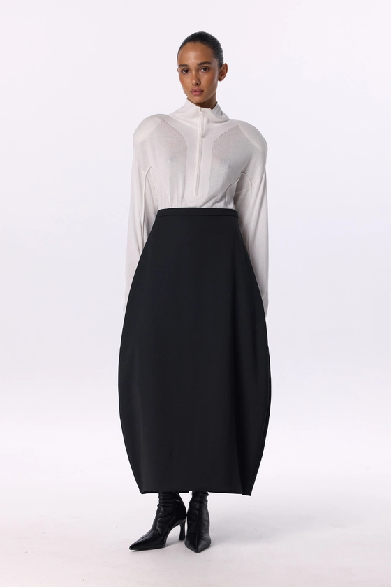 Woolen O skirt - photo 3