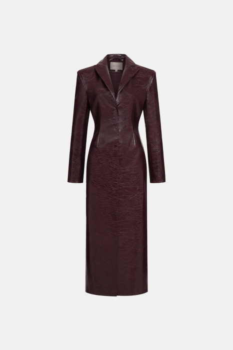 Eco-leather trench