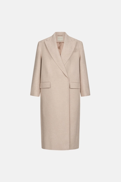 Oversized straight-cut coat