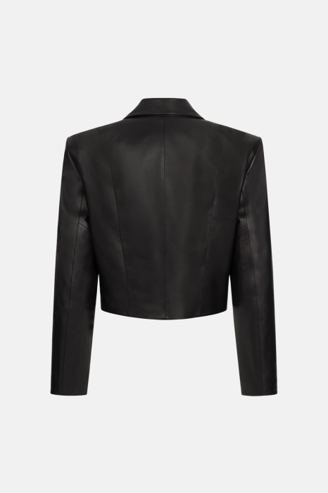 Sculpt leather jacket