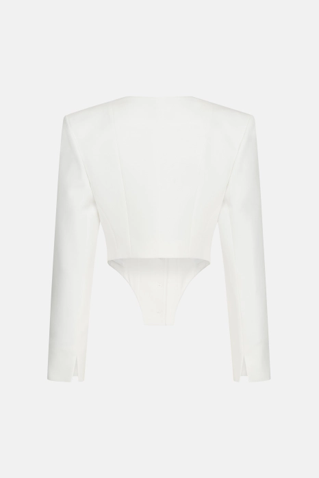 Corset cotton blazer